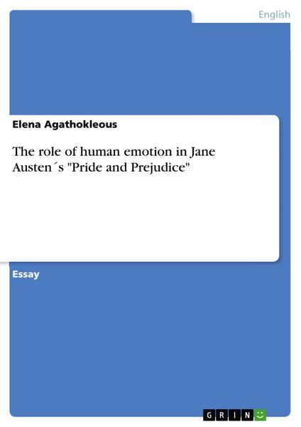 Produktbild: The role of human emotion in Jane Austen&acute;s "Pride and Prejudice"