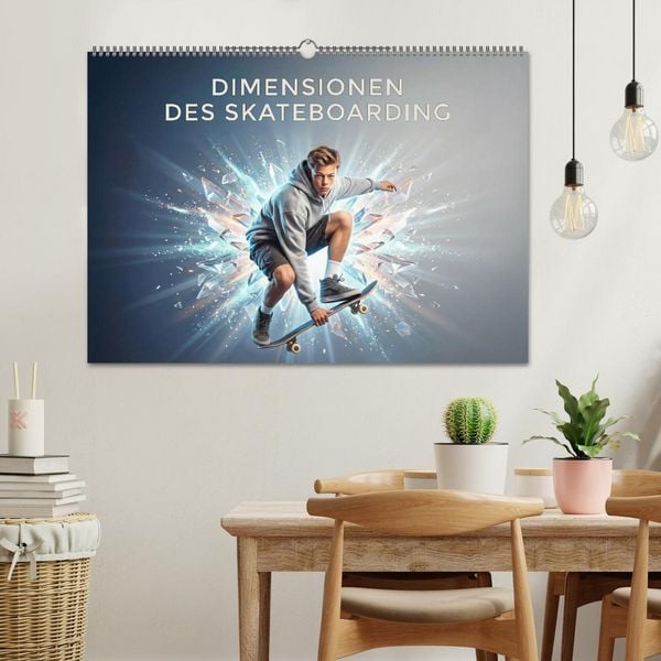 Produktbild: Dimensionen des Skateboarding (Wandkalender 2027 DIN A2 quer), CALVENDO Monatskalender