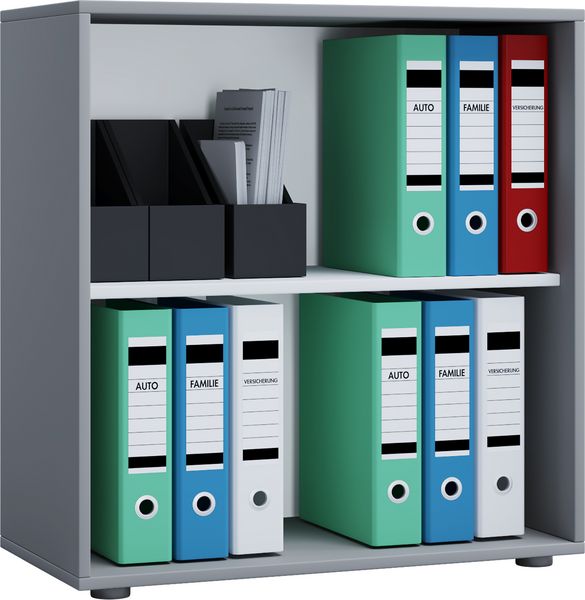 Produktbild: Holz B&uuml;ro Regal B&uuml;cher Ordner Aktenregal Lona 2f