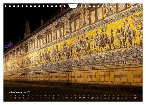 Produktbild: Nachts in Dresden (Wandkalender 2026 DIN A4 quer), CALVENDO Monatskalender