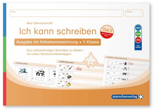 Produktbild: Ich kann schreiben Teil 1 und 2 im Set - Ausgabe mit Artikelkennzeichnung (DaZ) - Schülerarbeitshefte für die 1. Klasse