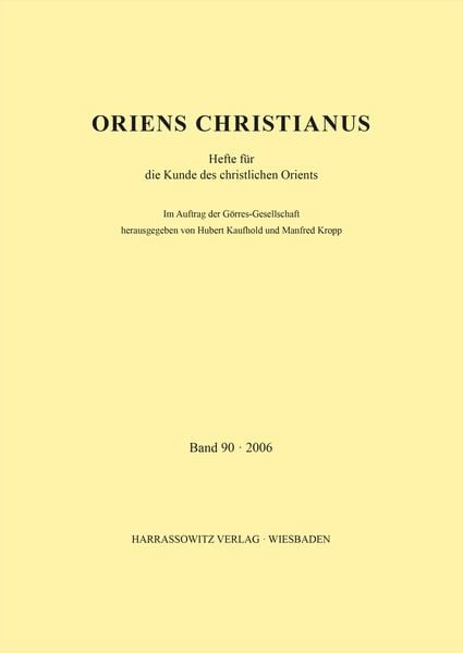 Produktbild: Oriens Christianus 90 (2006)