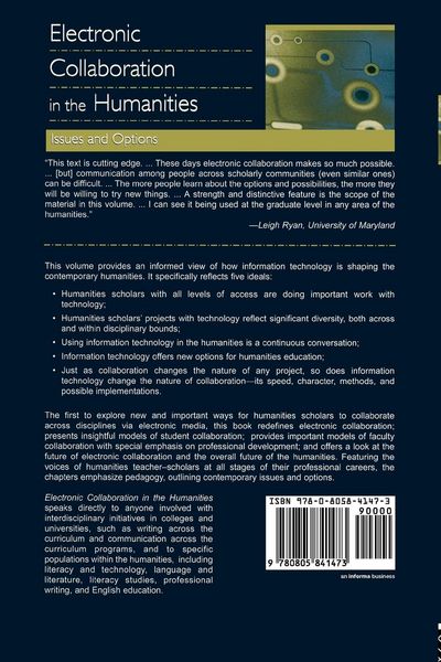 Produktbild: Electronic Collaboration in the Humanities