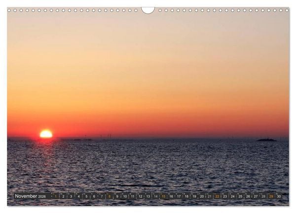 Produktbild: F&ouml;hr und Amrum - Spazierg&auml;nge am Meer (Wandkalender 2026 DIN A3 quer), CALVENDO Monatskalender