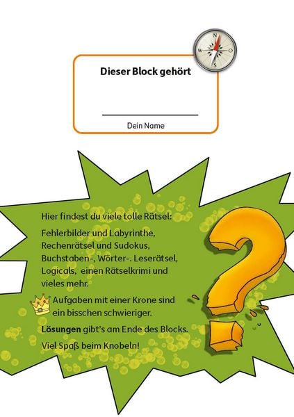 Produktbild: R&auml;tselblock ab 11 Jahre