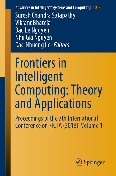 Produktbild: Frontiers in Intelligent Computing: Theory and Applications