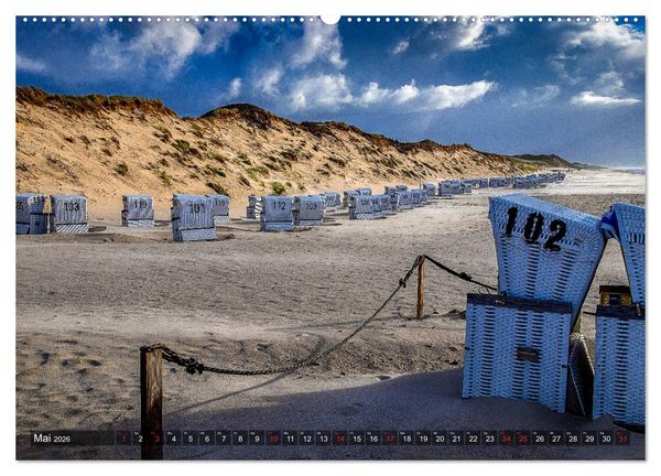 Produktbild: Sylt - Farbige Momente (hochwertiger Premium Wandkalender 2026 DIN A2 quer), Kunstdruck in Hochglanz