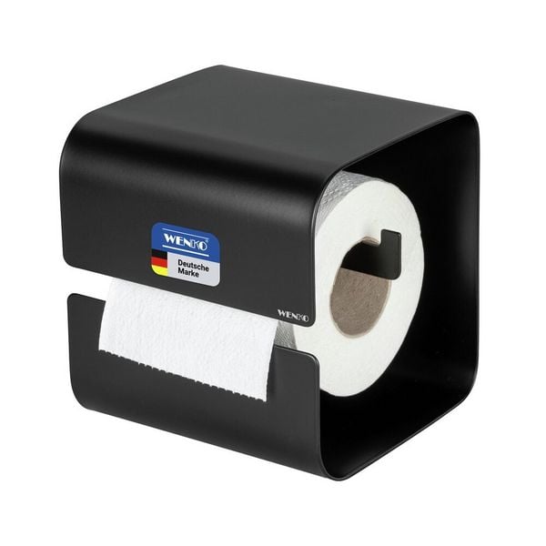Produktbild: Turbo-Loc&reg; Toilettenpapierhalter Mod. Lizan Schwarz, Befestigen ohne Bohren