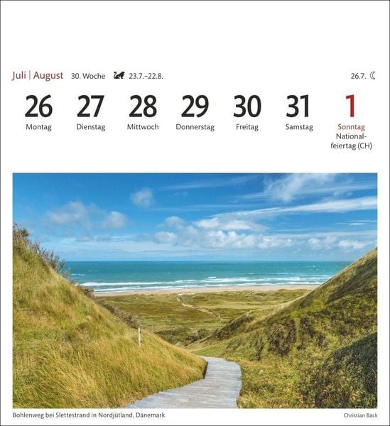 Produktbild: Nordseek&uuml;ste Sehnsuchtskalender 2027 - Wochenkalender mit 53 Postkarten