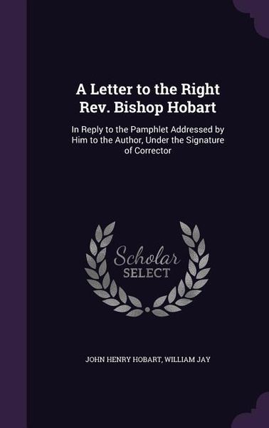 Produktbild: A Letter to the Right Rev. Bishop Hobart
