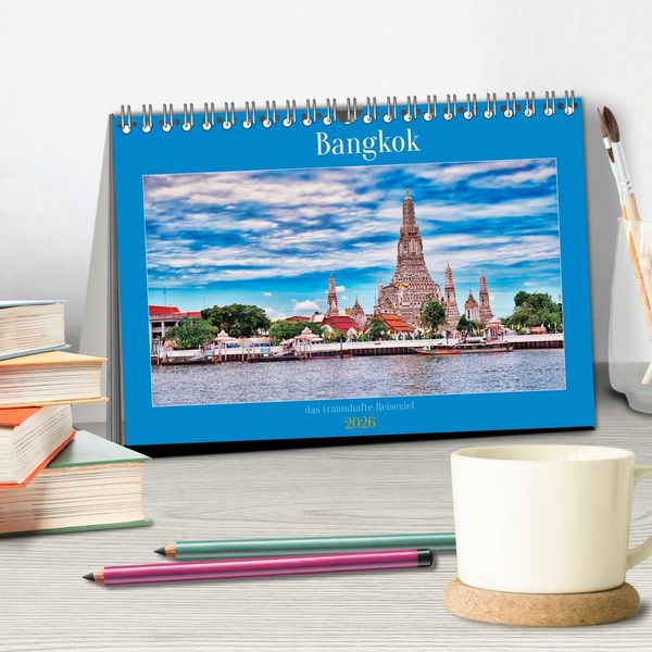Produktbild: Bangkok das traumhafte Reiseziel (Tischkalender 2026 DIN A5 quer), CALVENDO Monatskalender