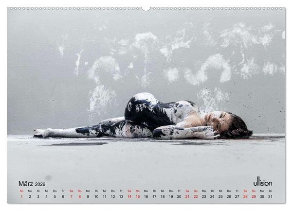 Produktbild: Akt in Farbe &ndash; schwarzwei&szlig; (Wandkalender 2026 DIN A2 quer), CALVENDO Monatskalender