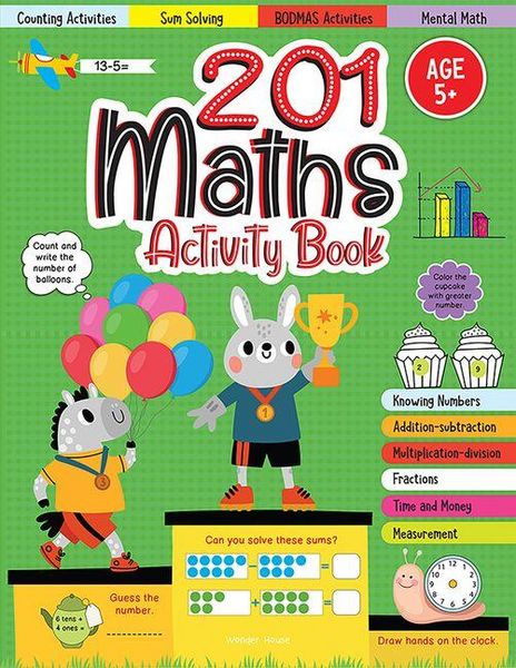 Produktbild: 201 Maths Activity Book: Fun Activities and Math Exercises