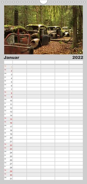 Produktbild: Familienplaner Rostende Legenden (Wandkalender 2022 , 21 cm x 45 cm, hoch)