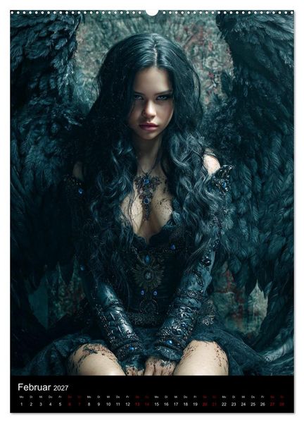 Produktbild: Gothic Angels (Wandkalender 2027 DIN A2 hoch), CALVENDO Monatskalender