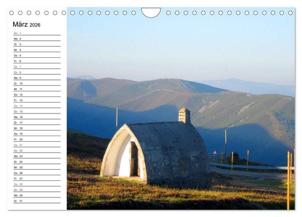 Produktbild: Jakobsweg - Camino Primitivo (Wandkalender 2026 DIN A4 quer), CALVENDO Monatskalender
