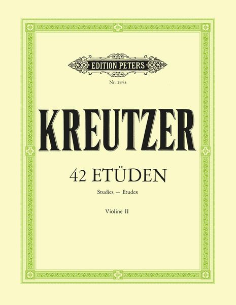 Produktbild: Kreutzer, R: 2nd Violin Accompaniment by F. Hermann to 42 Ca