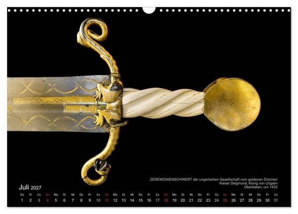 Produktbild: Historische R&uuml;stungen und Waffen (Wandkalender 2027 DIN A3 quer), CALVENDO Monatskalender