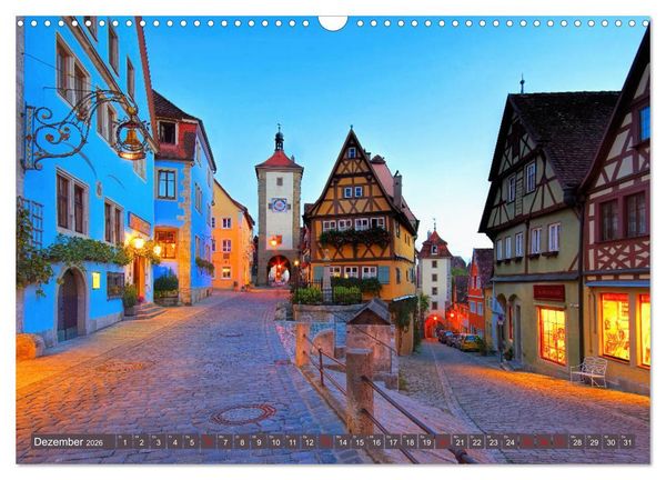Produktbild: Rothenburg o. d. Tauber - Perle des Taubertales (Wandkalender 2026 DIN A3 quer), CALVENDO Monatskalender