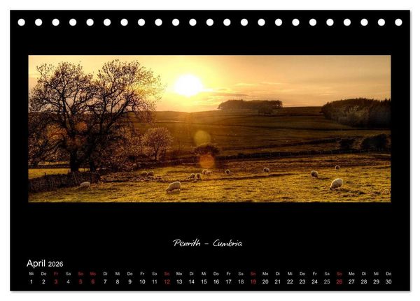 Produktbild: Amazing England - England's sch&ouml;nste Seiten (Tischkalender 2026 DIN A5 quer), CALVENDO Monatskalender
