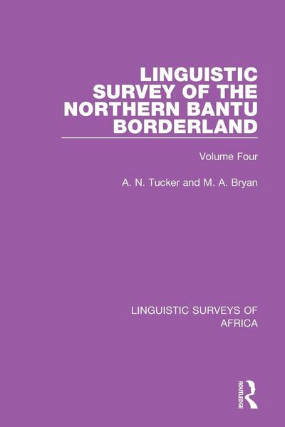 Produktbild: Linguistic Survey of the Northern Bantu Borderland
