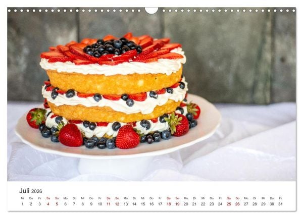 Produktbild: K&ouml;stliche Kuchen (Wandkalender 2026 DIN A3 quer), CALVENDO Monatskalender