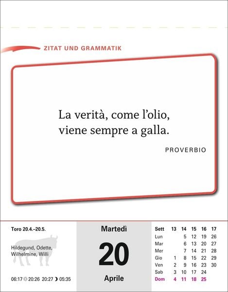 Produktbild: Italienisch Sprachkalender 2027 - Italienisch lernen leicht gemacht - Tagesabrei&szlig;kalender