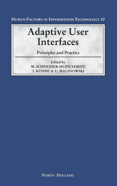 Produktbild: Adaptive User Interfaces