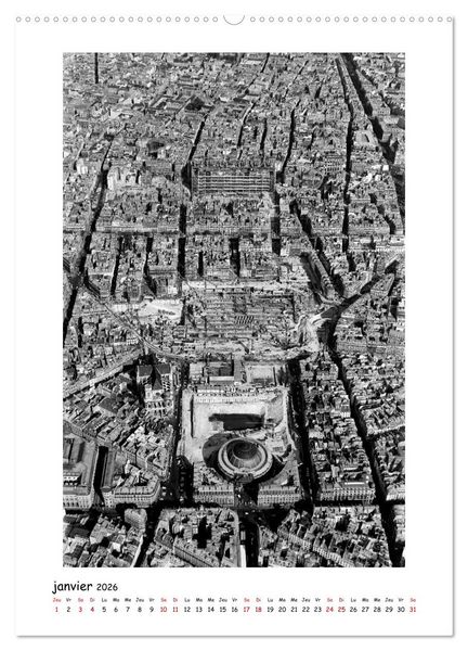 Produktbild: Visage de Paris, ann&eacute;es 1970 (Calendrier mural 2026 DIN A2 horizontal) calendrier de bureau