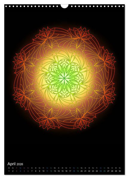 Produktbild: Mandala-Kalender 2026 (Wandkalender 2026 DIN A3 hoch), CALVENDO Monatskalender