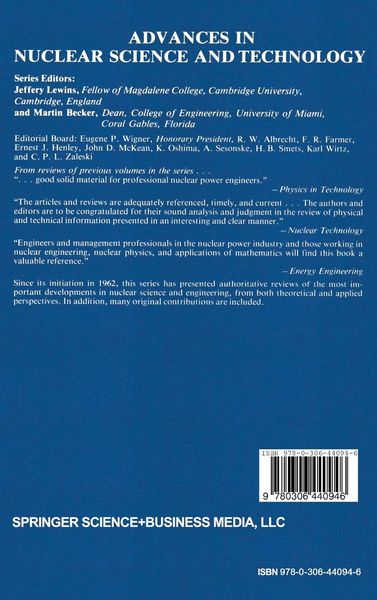 Produktbild: Advances in Nuclear Science and Technology