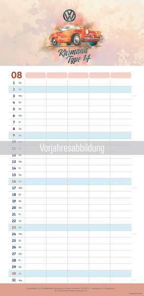 Produktbild: VW Familienplaner Illustrationen 2027
