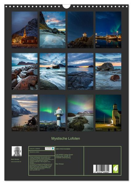 Produktbild: Mystische Lofoten (Wandkalender 2026 DIN A3 hoch), CALVENDO Monatskalender