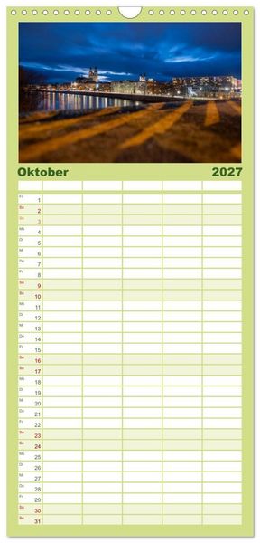 Produktbild: Familienplaner 2027 - Typisch Magdeburg mit 5 Spalten (Wandkalender, 21 x 45 cm) CALVENDO