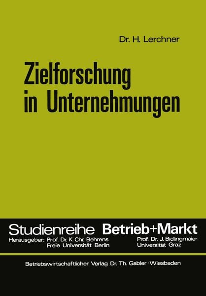 Produktbild: Zielforschung in Unternehmungen