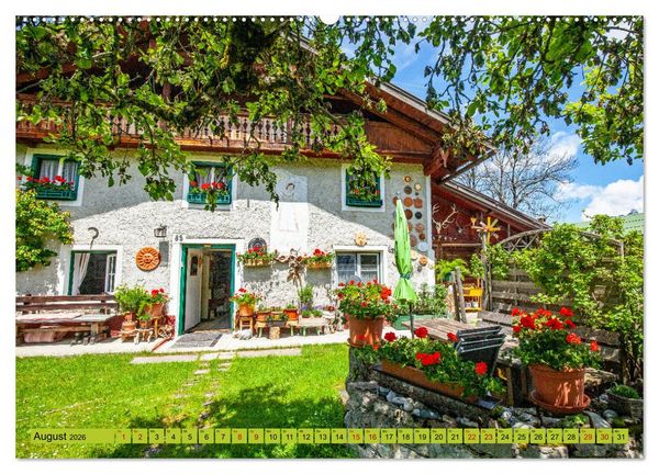 Produktbild: Historische Bauernh&auml;user im Tiroler Leutaschtal (Wandkalender 2026 DIN A2 quer), CALVENDO Monatskalender