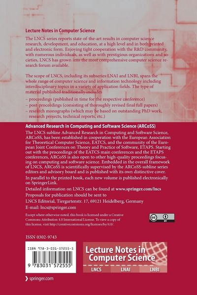 Produktbild: Tools and Algorithms for the Construction and Analysis of Systems