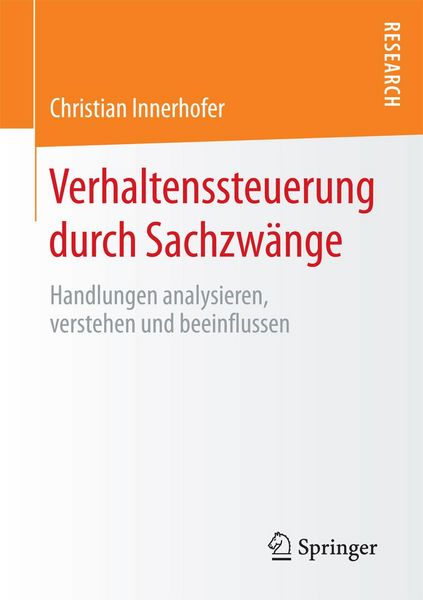Produktbild: Verhaltenssteuerung durch Sachzw&auml;nge