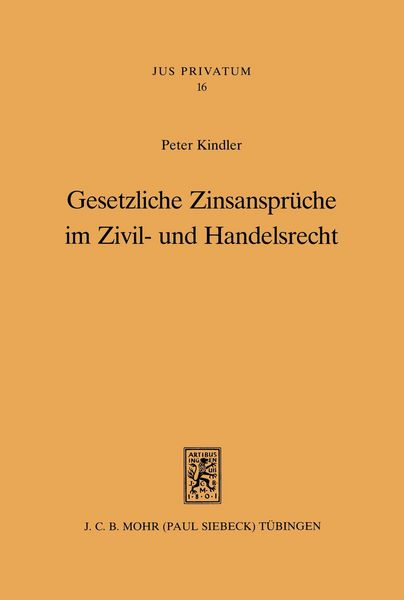 Produktbild: Gesetzliche Zinsanspr&uuml;che im Zivil- und Handelsrecht
