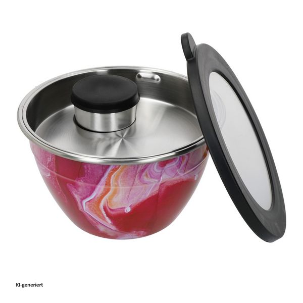 Produktbild: HTI-Living Salatsch&uuml;ssel-Set 1,9 Liter mit Gew&uuml;rzbeh&auml;lter und Serviertablett