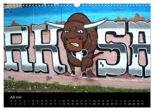 Produktbild: Grafitti 2026 (Wandkalender 2026 DIN A3 quer), CALVENDO Monatskalender