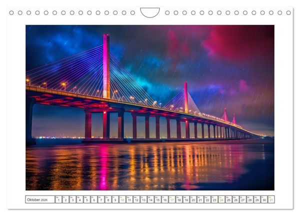 Produktbild: Ber&uuml;hmte Br&uuml;ckenwunder (Wandkalender 2026 DIN A4 quer), CALVENDO Monatskalender