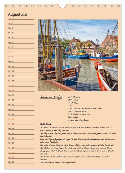 Produktbild: Ostfriesland - Appetit auf mehr (Wandkalender 2026 DIN A3 hoch), CALVENDO Monatskalender