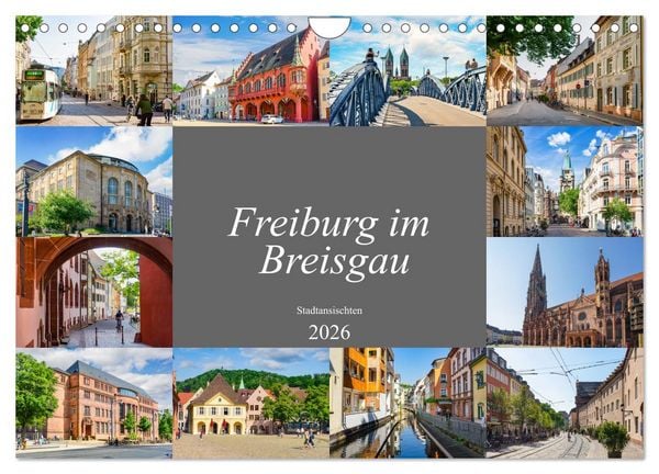 Produktbild: Freiburg im Breisgau Impressionen (Wandkalender 2026 DIN A4 quer), CALVENDO Monatskalender