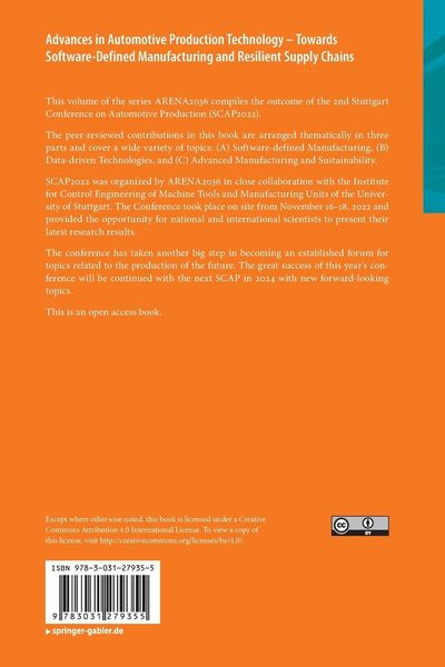 Produktbild: Advances in Automotive Production Technology &ndash; Towards Software-Defined Manufacturing and Resilient Supply Chains