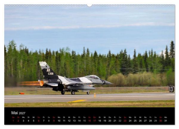Produktbild: F-16 Fliegende Legende (hochwertiger Premium Wandkalender 2027 DIN A2 quer), Kunstdruck in Hochglanz
