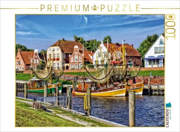 Produktbild: CALVENDO Puzzle Hafen-Panorama, wie aus dem Bilderbuch | 1000 Teile Lege-Gr&ouml;&szlig;e 64 &times; 48 cm Foto-Puzzle f&uuml;r gl&uuml;ckliche Stunden