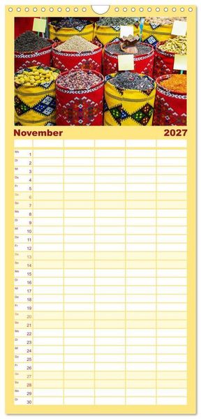 Produktbild: Familienplaner 2027 - Oman - Reiseziel Maskat und Salalah mit 5 Spalten (Wandkalender, 21 x 45 cm) CALVENDO