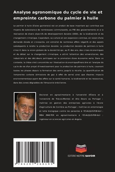 Produktbild: Analyse agronomique du cycle de vie et empreinte carbone du palmier &agrave; huile