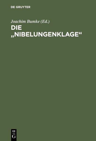 Produktbild: Die "Nibelungenklage"